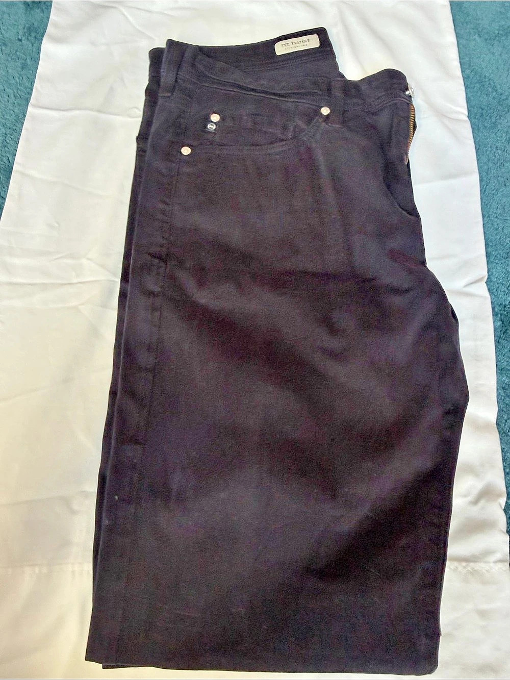 AG Adriano Goldschmied The Protege Black Straight Leg Jeans
